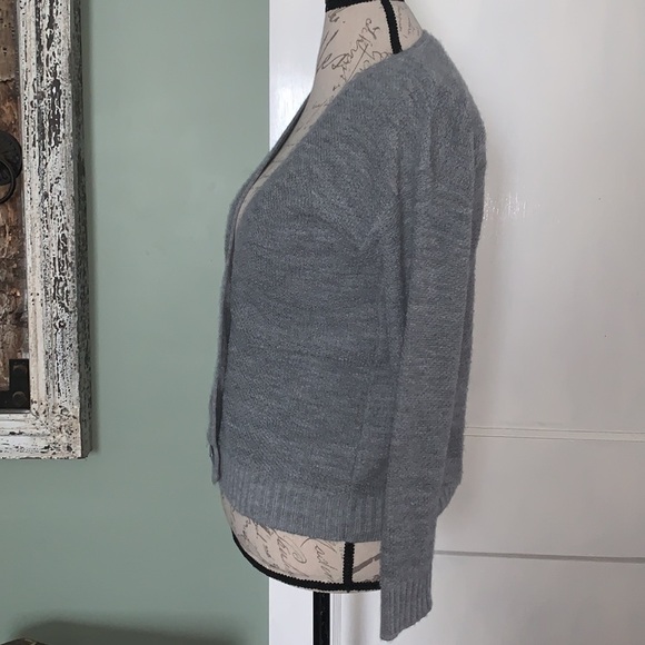 EXPRESS Textured Knit Cardigan Sweater - Gray - Picture 3 of 12